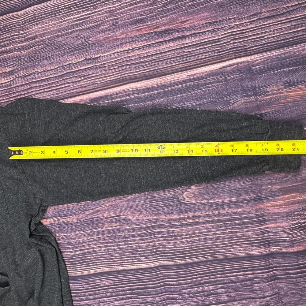 Polo Ralph Lauren Long Sleeve Pocket Tee L Cotton Heathered Charcoal Grey Pony
